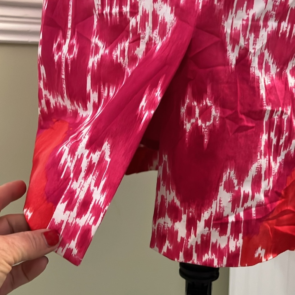 JONES NEW YORK Signature Stretch  Pink White & Red Sleeveless Dress NWOT - Picture 9 of 11